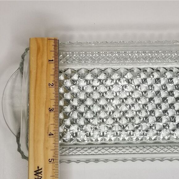 Anchor‎ Hocking Wexford Glass Relish Tray Trinket Dish 5"x9" - Picture 6 of 7